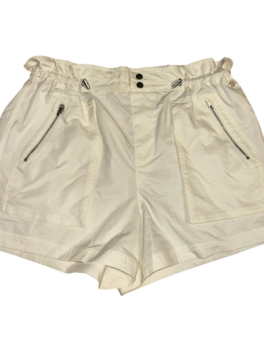 CALIA High-Waist Cream Women's Utility Shorts